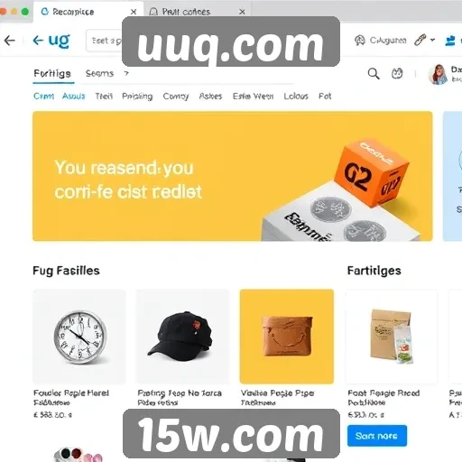 Análise da interface de usuário do site uuq.com